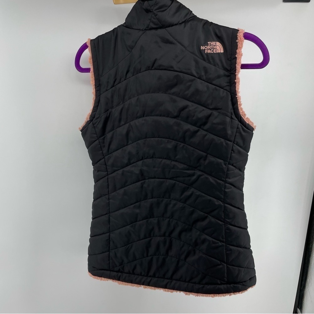 The North‎ Face Pink/Black Reversible Quilted Vest XS B151 - Picture 9 of 15